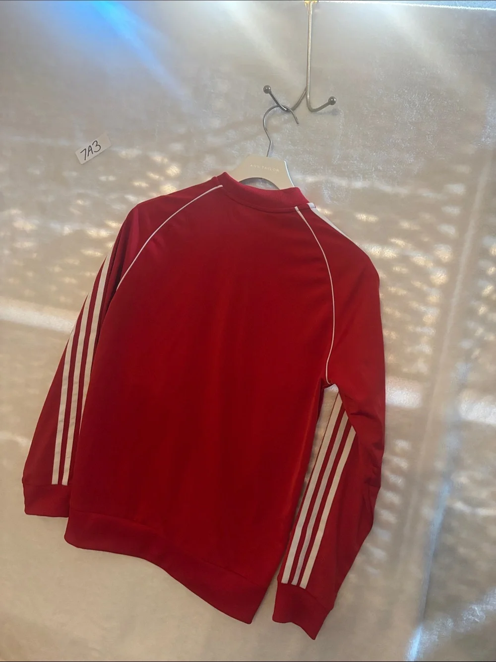 Adidas red tracksuit 13/14Y